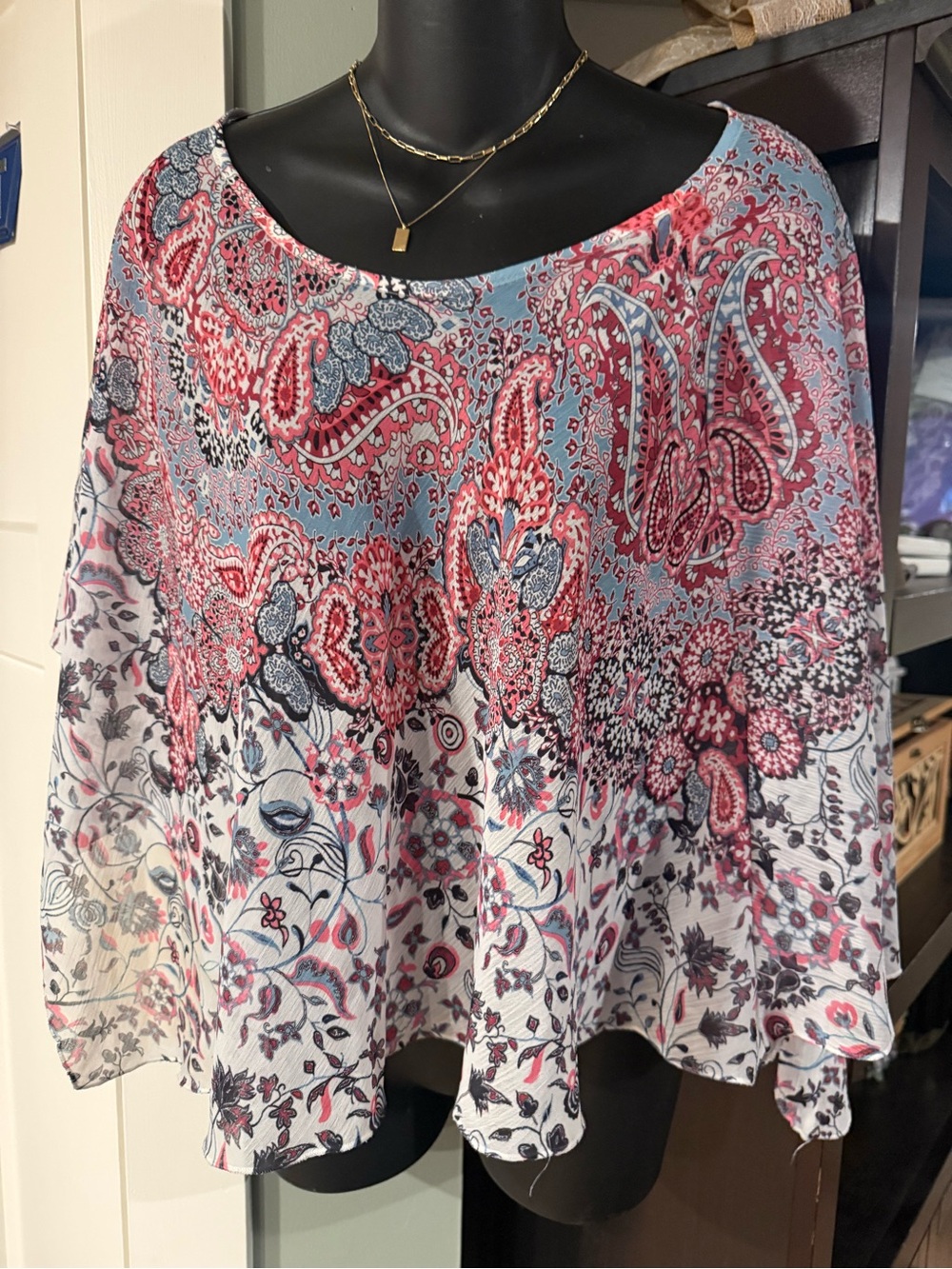 4/$16 Live and Let Live Multicolor Shawl